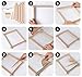 Lemonfilter Weaving Loom Kit for Kids, 9 * 11inch Loom Knitting Frame Child Multi-Craft Handcraft Weaving Set for Kids 6-12, Wooden Weaving Loom for Adult, DIY Handcraft & Beginners