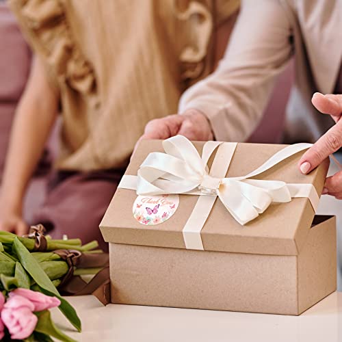 Heyfibro 500 Pcs Thank You Sticker Roll, 1.5" Butterfly Thank You Stickers Labels For Small Business, Baking Packaging, Round Sticker Tags For Gift Cards, Envelopes Seals, Wedding #TOP7