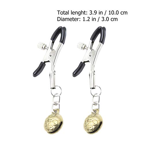 1 par de grampos de mamilo para mamilo da ExCEART sem piercing para mamilo, joias de corpo sintético