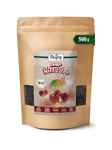 Biojoy BIO-Sauerkirschen getrocknet (500 g), entsteint und ungeschwefelt