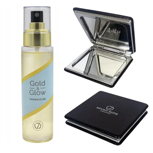 7 suns Gold & GLOW Tanning Elixir Oil + doble espejo gratis