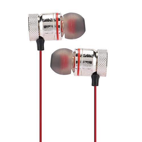 Auricolare con collana wireless, bluetooth 5. 0 design ergonomico in-ear stereo hifi riduzione del rumore sport running earbuds for work home office(rosso)