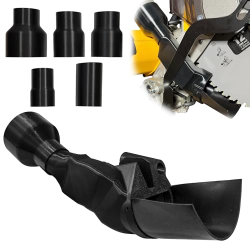 Miter Saw Dust Collection Adapter for DeWalt DWS779 & DWS780 5-in-1 Vacuum Hose Connector Improved Dust Collector Upgrade Fits 12-Inch Sliding Miter Saw Accessories