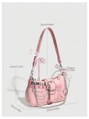 Image of Verdusa Women's Y2k Purse Star Embroidery Cute Shoulder Bag Y2k Accessories