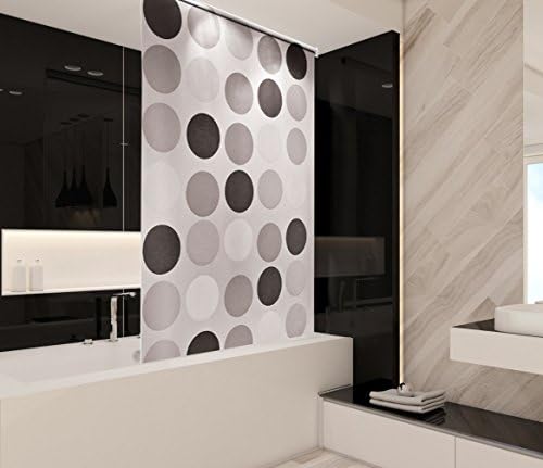 Retro Bathroom Shower Curtain Roller Blind Extra Long, 4 Width Sizes, 100 x 240CM