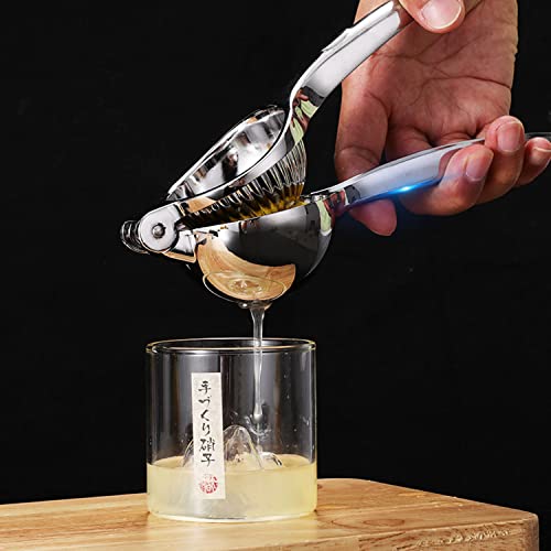 Kitchen Handheld Lemon Squeezer - Heavy Duty Citrus Juicer & Lemon Juicer Hand Press With Curved Handle - Manual Lemon Lime Squeezer & Metal Citrus Squeezer For Extracting Juices #TOP3