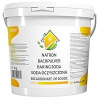 SOLUP Natron Pulver 5 kg Lebensmittelqualität zum Backen Putzen und Entkalken Vielseitig für Küche Bad Haushalt Garten DIY ohne Zusätze in umweltfreundlichem Eimer