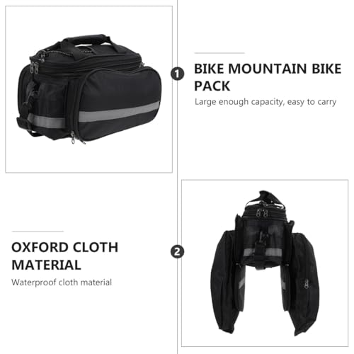 Sacoche de vélo arrière imperméable de grande capacité pour cyclisme - 3