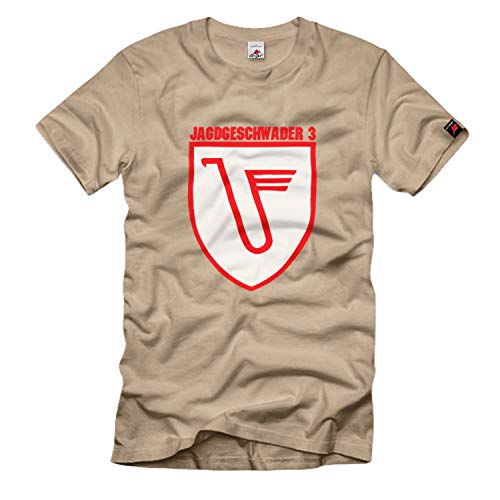 T-shirt pour homme Jagdeschader 3 UDET beige premium taille L