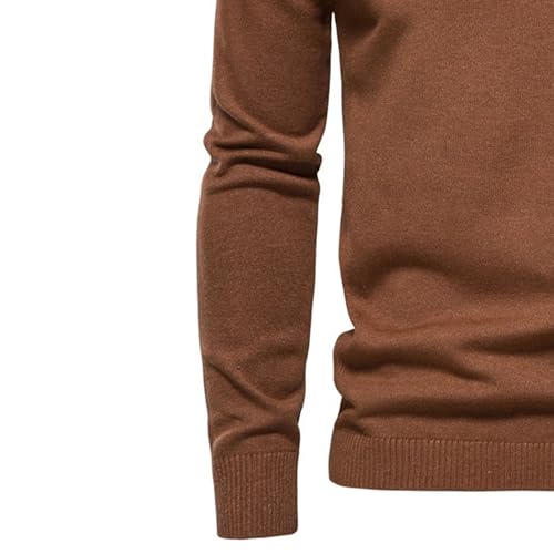JEKE-DG Men's 2 Pack Long Sleeve Crew Neck Pullover Knitted Basic Solid Sweater Slim Fit Casual Fall Winter Sweaters4