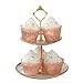 KPOSIYA Pack of 120 Cupcake Wrappers Artistic Bake Cake Paper Cups Vine Designed Laser Cut Cupcake Wraps Baking Cup Muffin Case Trays for Wedding Baby Shower Party Birthday Decoration (120, Pink)