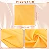 simarro 23.5" Women Silk Feeling Scarf Satin Head Scarves, Fashion Square Neck Satin Scarfs Neck Scarf Breathable Lightweight Clothing Handbag Accessories(Yellow) #1
