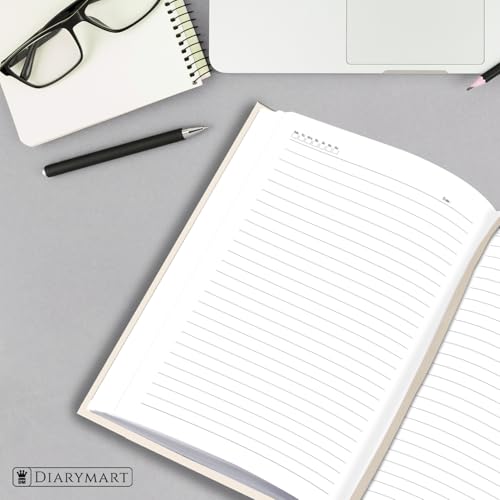 Image of Hard Bound Notebook for Girls & Women | A5 Ruled Journal | 192 Pages | 80 GSM Premium Paper | Designer Laminated Cover | Ribbon Bookmark | Notebook for School, College, Office, Journaling & Note Taking (DM4012)