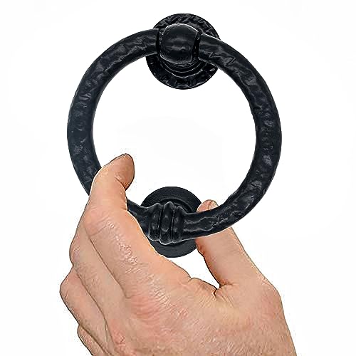 Llamador de puerta de hierro fundido Mythrojan de gran resistencia exterior 3