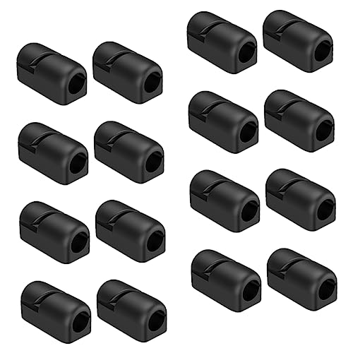Vaguelly 20 piezas Clips para Gestión de Cables Clips Sujetadores para Escritorio y Oficina