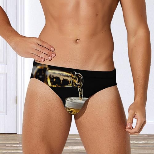 for The Love of Beer Novelty Men's Brief Swimwear Pants Swimming Trunks Beach Shorts Underwear4