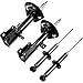SCITOO Front Rear Shock Absorbers Fits For Chrysler 200 2011-2014,For Chrysler Sebring 2007-2010,For Dodge Avenger 2008-2014 Auto Shocks 339247 339248 341479 (4Pcs)