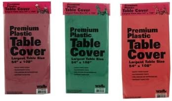 Plastic Table Cover 54x108 (1-pc Random) (Banquet Table Size)