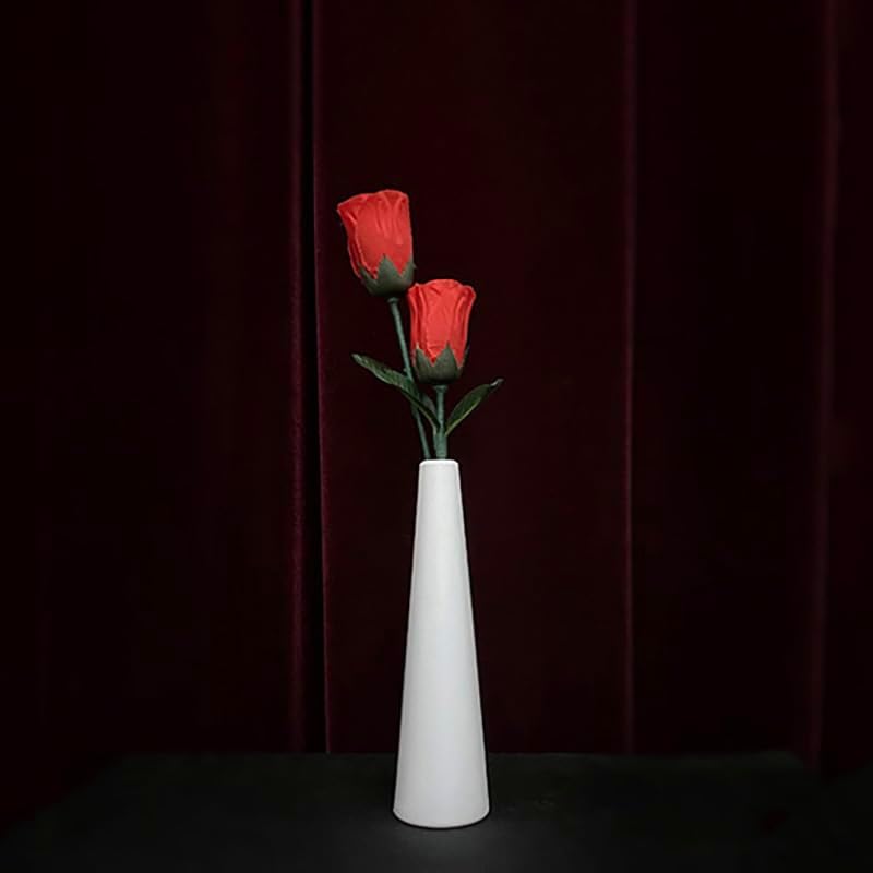 SUMAG Rose Color Change Vase Magic Tricks Flower Four Times Changes Magic for Magician Stage Illusions Gimmicks Mentalism Props