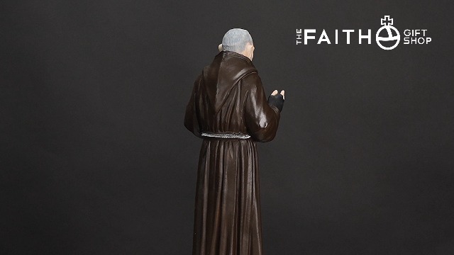 Estatua Padre Pio 16 pulgadas miniatura 6