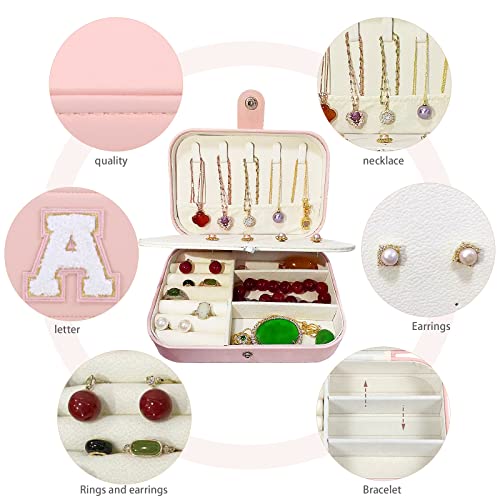 The-Initial-Jewelry-Travel-CaseBirthday-Gifts-For-Wife-Mom-Grandma-BridesmaidsTeen-Girls-GiftsC