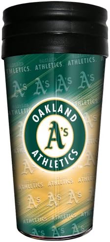 MLB Oakland Athletics Metallic Thermal Mug 3D Metallic Thermal Mug, 16-ounce