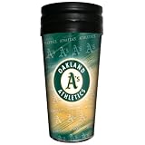 MLB Oakland Athletics Metallic Thermal Mug 3D Metallic Thermal Mug, 16-ounce