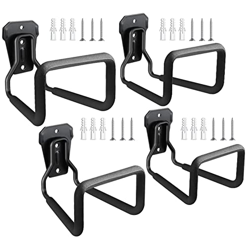Image of Hose Holder Stand Wall Mount, 4Pcs Heavy Duty Garden Hose Hanger Reel
