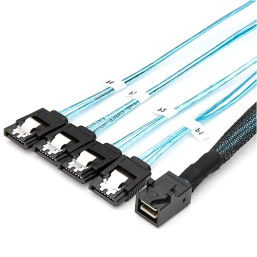 Cable Mini SAS HD 8643 a 4 SATA 7P 50 cm miniatura 3