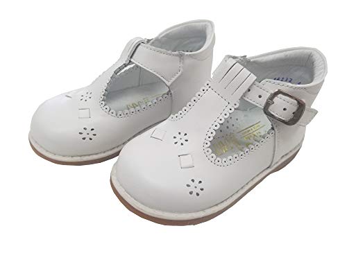 White Shoe Size 8 Toddler Girl T Strap
