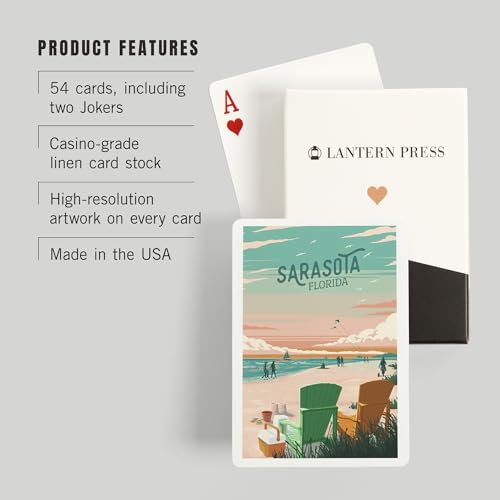 Lantern Press Baraja de Poker de 52 cartas para adultos miniatura 3