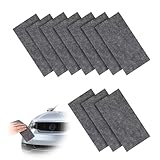 NQEUEPN 8stk Nanosparkle Tuch, 20x10cm Grauer Kratzerentferner für Fahrzeuge Mehrzweck-Glanzreinigungstuch zum Löschen Autokratztuch zum Reparieren Kleiner Kratzer und zum Polieren der Oberfläche