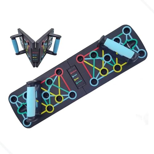 Prancha push up board para flexão de braço ombro costas e peito multifuncional portátil 11 buracos p