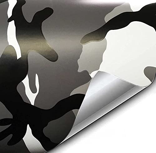Image of VViViD Snow Camouflage Vinyl Car Wrap Adhesive DIY Air Release Roll (1ft x 5ft)