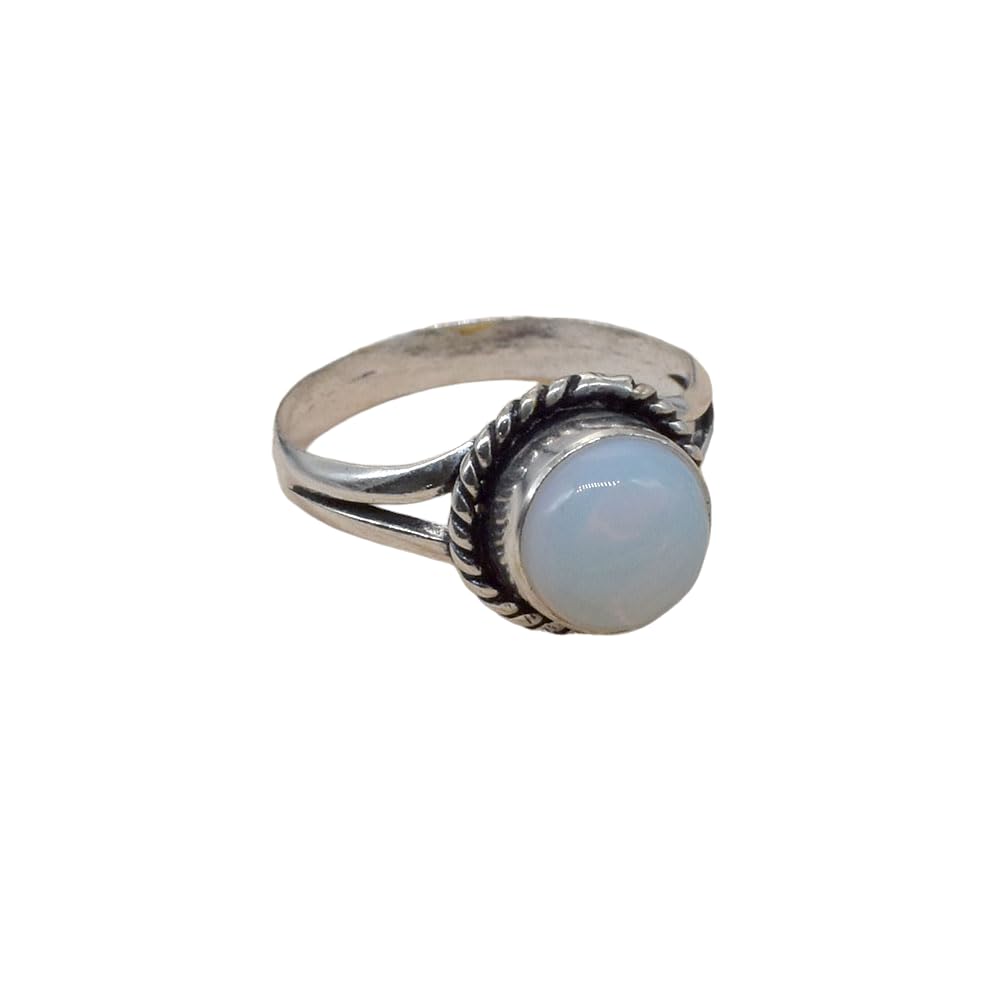 Women's Round Minimalistic Ring Handmade Fashion Jewelry Silver Plated Ring Gift For Sister and Mother-image-20