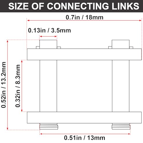 PAGOW 10pcs #35 Chain Master Link Roller, Steel Alloy Heavy Duty Connector for Bike Bicycle Mini Karting Pit ATV Scooter Baja Doodle Bug Motovox Harbor Freight Predator 212cc Go Kart Cart