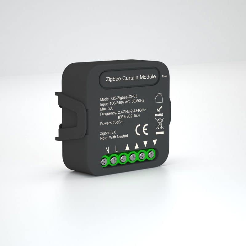 Module Interrupteur pour Volet Roulant Zigbee (2 pièces) + passerelle Zigbee