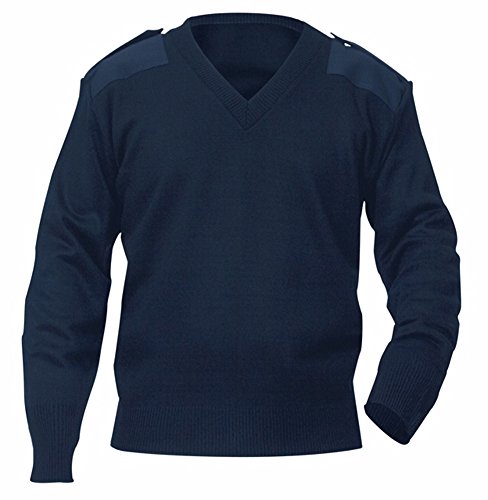 AEROPhoenix V-Neck Crew Sweater (Small, Navy)