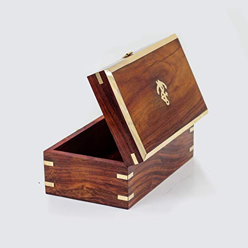 Nagina International Wooden Chest Featuring A Pirate's Anchor: A Perfectly Crafted Box For Jewelry And Decorative Storage #TOP1