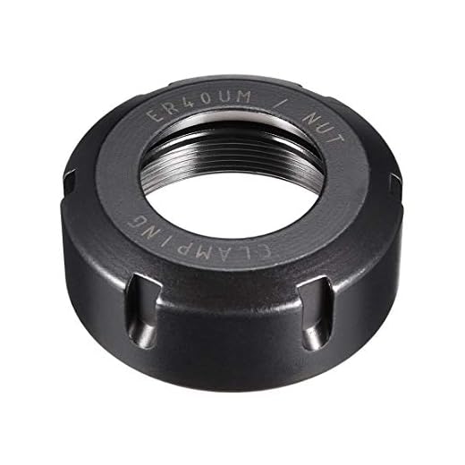 Durable ER32 Black Clamping Nut