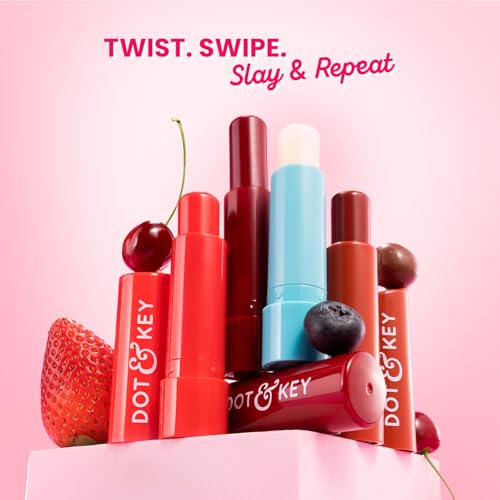 Dot & Key Barrier Repair Hydrating Lip Balm SPF 50 | Cherry Crimson | Repairs Damaged Lip Barrier | High Tinted | 4.5 gm - Image 9