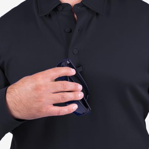 Propper Men's I.C.E Long Sleeve Performance Polo Shirt, LAPD Navy, Medium Regular by Propper - Image 3