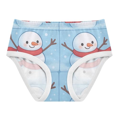 Snowman Soft and Breathable Girls' Panties Breathable Underwear for Girls in Sizes 2T,3T, 4T, 5T, 6Y and 8Y