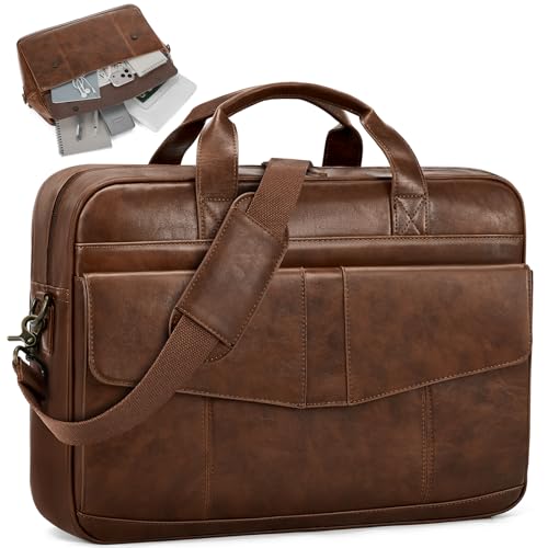 Maletín messenger para hombre RAINSMORE 16" piel PU