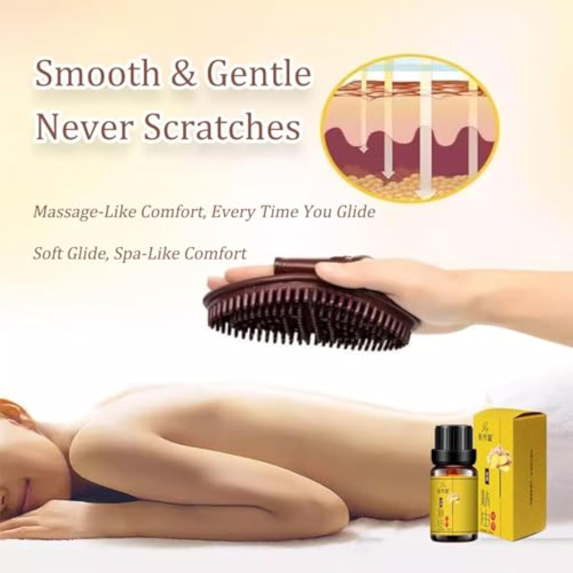 2PCS Purple Silicone Meridian Massage Brush Set