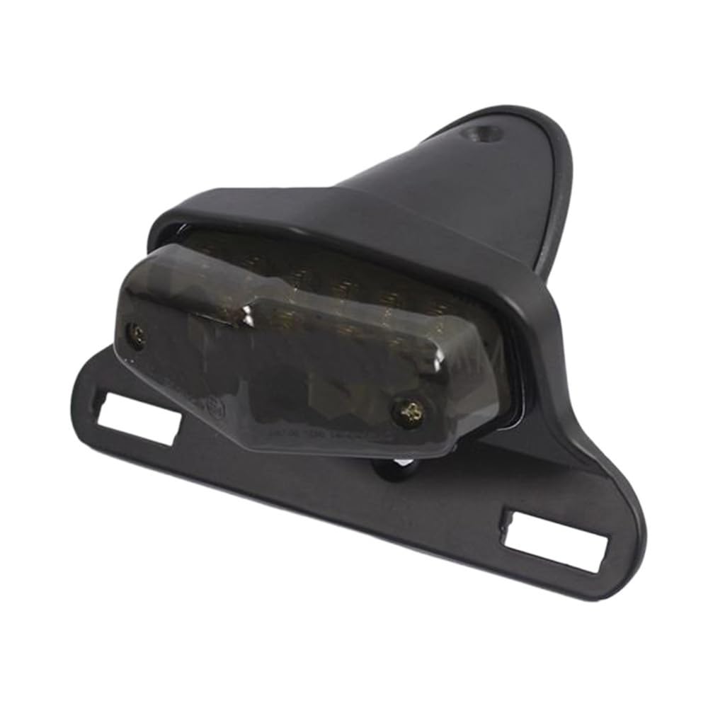 SPeesy Universal Motorcycle LED Tailight For Hond&a Bonneville Norton Scrambler Lucas Bike Rear Light License Plate Light Tail Light Motorcycle Tail Light