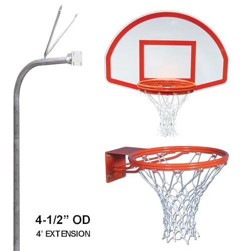 Generic Douglas Gooseneck 4.5 Fan-Shaped Aluminum Basketball System