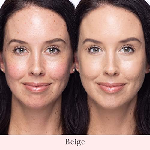 Mally Beauty Stress Less Performance Foundation - Beige - Buildable Medium To Full Coverage - Lightweight Foundation Liquid - Niacinamide Brightens And Hydrates Skin - Satin Finish #TOP1