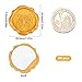 CRASPIRE Adhesive Wax Seal Stickers 25PCS Butterfly Self- Adhesive Wax Seals Decorative Stamp Stickers Envelope for Decor Wedding Invitation Envelopes Craft Scrapbook Party Gift-Goldenrod