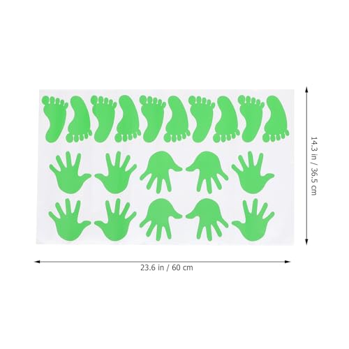 YARNOW 40pcs Adhesivos Decorativos de Manos y Pies para Pared miniatura 2